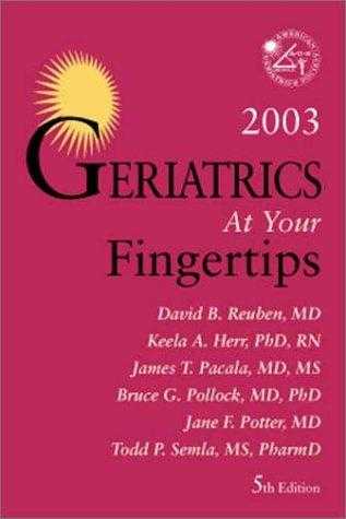 Geriatrics At Your Fingertips 2003