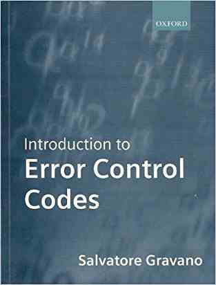 Introduction To Error Control Codes