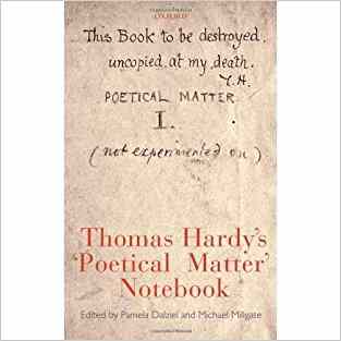 Thomas Hardys Poetical Matter Notebook