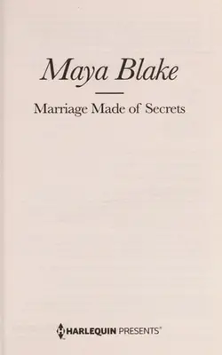 Marriage Made Of Secrets