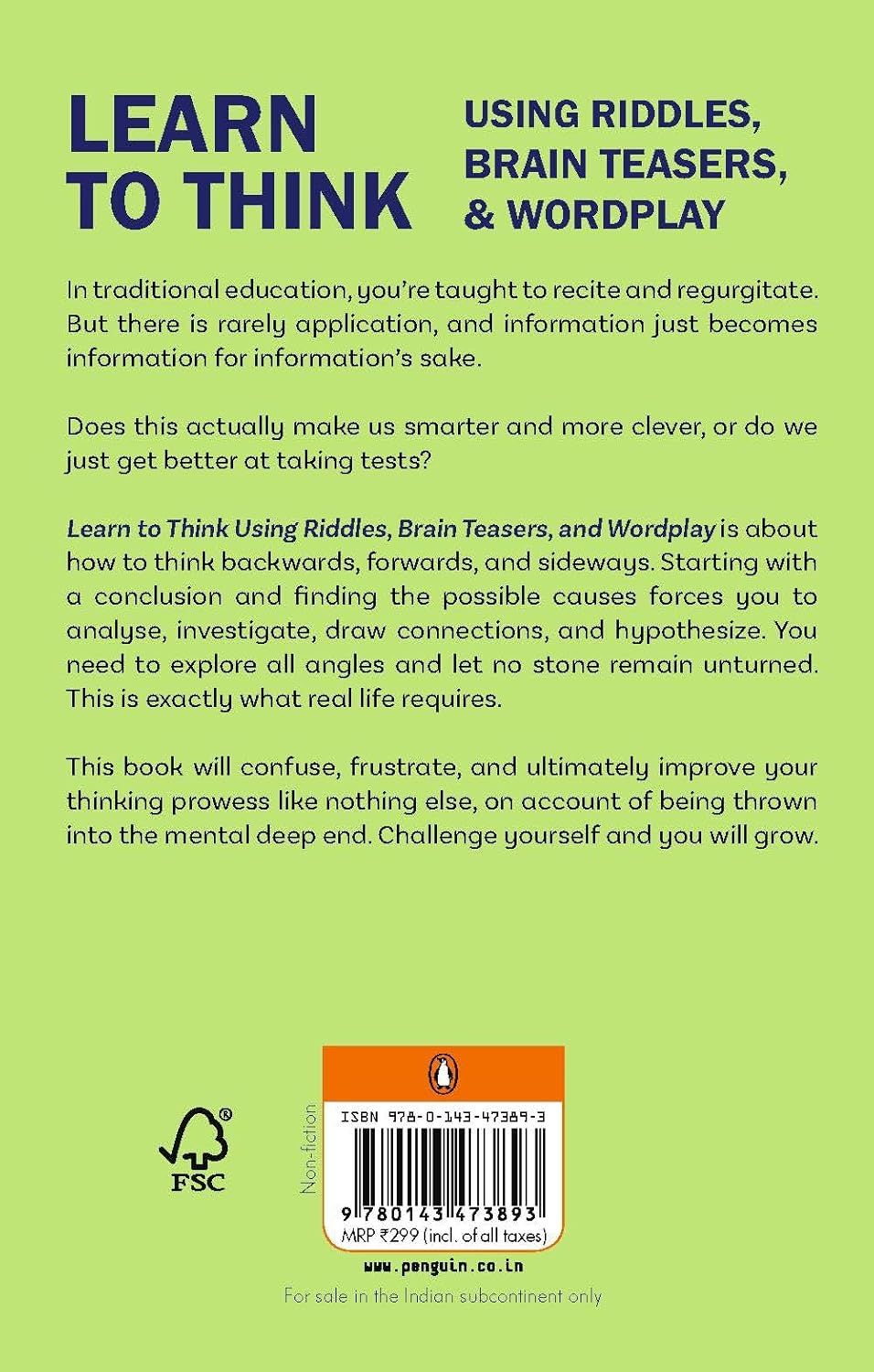 Learn To Think Using Riddles, Brain Teasers, & Wordplay