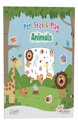 Animals-peel, Stick & Play