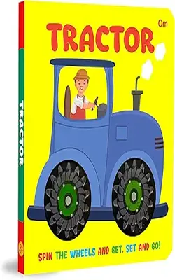 Board Book: Tractor Wheel Book - Wheel Books For Kids - Board Book For Children Age 1-3 Years