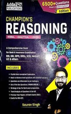 Champions Reasoning Verbal/analytical/logical Latest Edition 2024