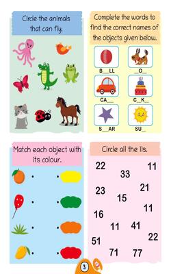 Lil Legends Preschool Activity Books (Set of 3 Books) For 3+ Years Old Kids