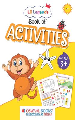 Lil Legends Preschool Activity Books (Set of 3 Books) For 3+ Years Old Kids