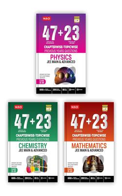 MTG 47 + 23 Years JEE Main (2024-2002) And JEE Advanced (2024-1978) Chapter-wise Topic-wise Previous Years Solved Question Papers Physics, Chemistry & Mathematics Book – JEE PYQ Question Bank For 2025 Exam (Set Of 3) (Paperback, MTG Editorial Board)