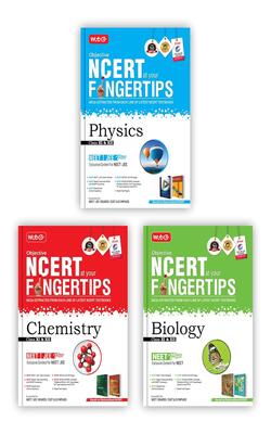 MTG Objective NCERT At Your FINGERTIPS Physics, Chemistry & Biology (Set Of 3 Books) - NCERT NEET/JEE Trend Indicator, Notes With HD Pages, Exam Archive & MCQs | NEET-JEE Books (Based On NCERT Latest Pattern For 2025 Exam)