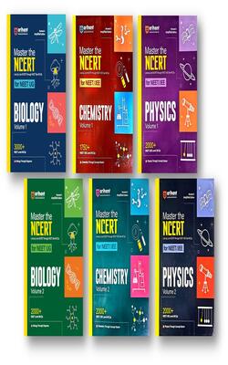 Arihant NEET -Master The NCERT - Physics + Chemistry + Biology - All Vols 1 & 2 - Line By Line NCERT Thriugh NEET Like MCQs - Set Of 6 Books With QR For Online Resources - For 2025 Exams