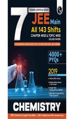 PW JEE Main 7 Years (2019-2025) Chemistry Chapterwise and Topicwise PYQs For 2026 (Paperback, Physics Wallah (PW))