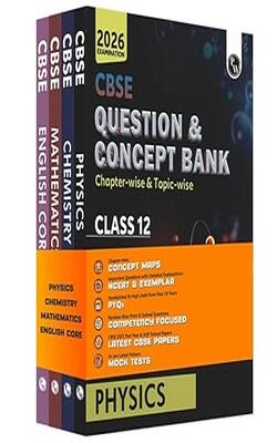 Pw Cbse Question & Concept Bank (qcb) Class 12 Physics, Chemistry, Mathematics And English Combo (paperback, Pw)
