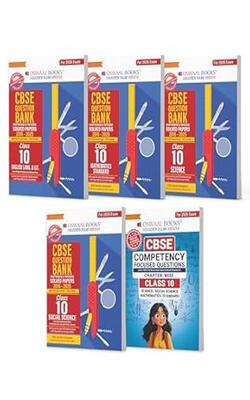 Oswaal CBSE Question Banks + Competency Focused Questions English, Maths Standard, Science, Social Science For Class 10 | Chapterwise & Topicwise Solved Papers | Concept Notes, (Set of 5) For 2026 Board Exams