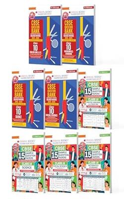 Oswaal CBSE 4 Question Banks + 15 Sample Question Papers English, Maths Standard, Science, Social Science For Class 10 | Chapterwise & Topicwise Solved Papers | Concept Notes, Mind Maps, (Set of 8) For 2026 Board Exams