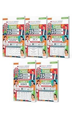 Oswaal CBSE Sample Question Papers Class 10 English, Hindi A, Maths Standard, Science & Social Science (Set of 5 Books) (For Board Exams 2026)