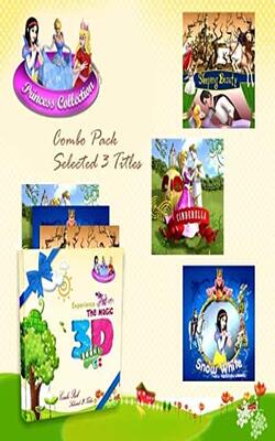 EXPERIENCE THE MAGIC 3D BOOKS WITH 3D GLASSES PRINCESS COLLECTION