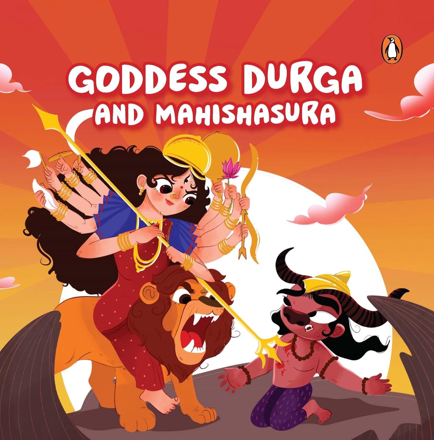 Goddess Durga And Mahishasura: Tales Of Hindu Gods And Goddesses : An Illustrated Board Book For Kids | Story Book On Durga | Ages 5+ Penguin Early Learning Series