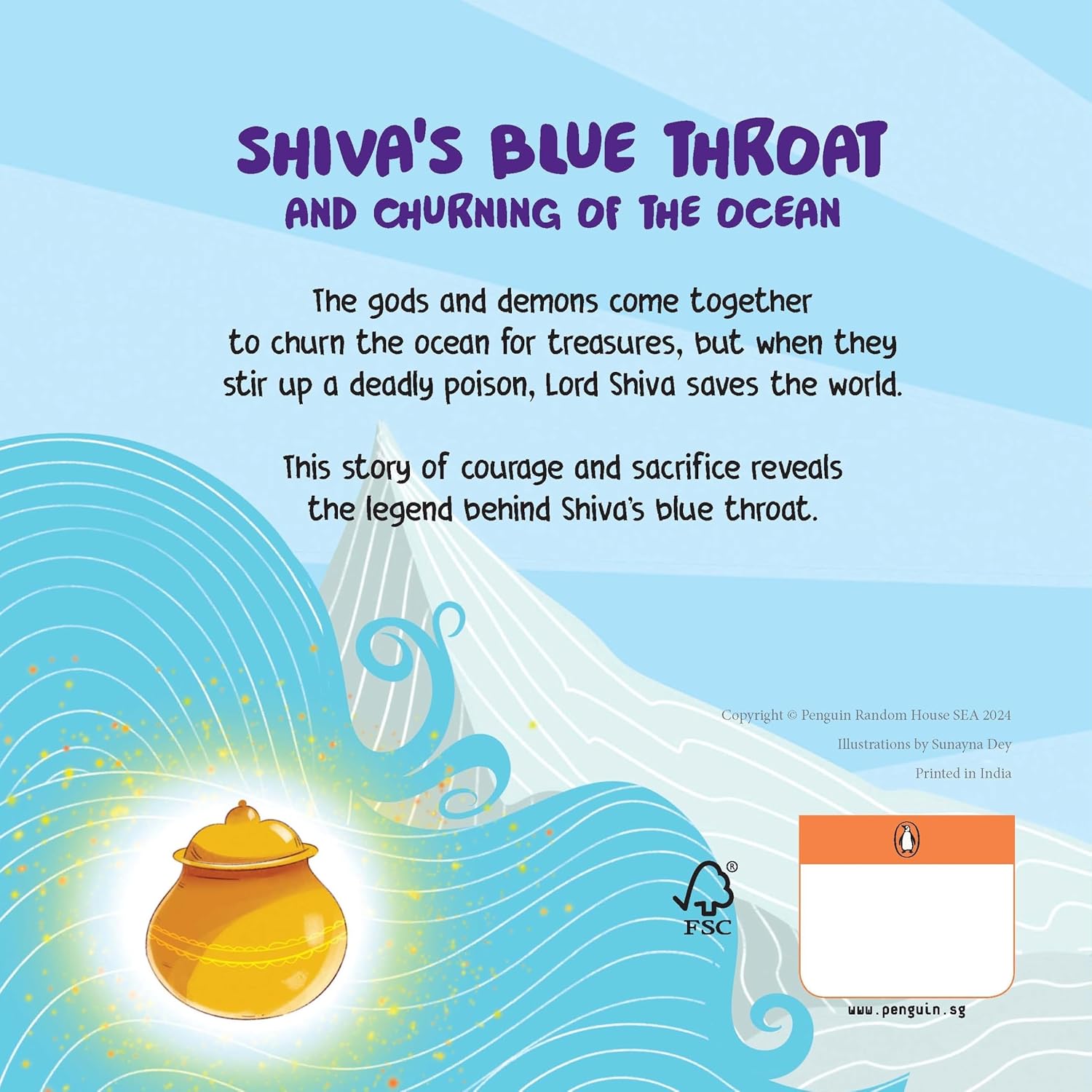 Shiva's Blue Throat: Tales Of Hindu Gods And Goddesses : An Illustrated Board Book For Kids | Story Book On Shiva | Ages 5+ Penguin Early Learning Series