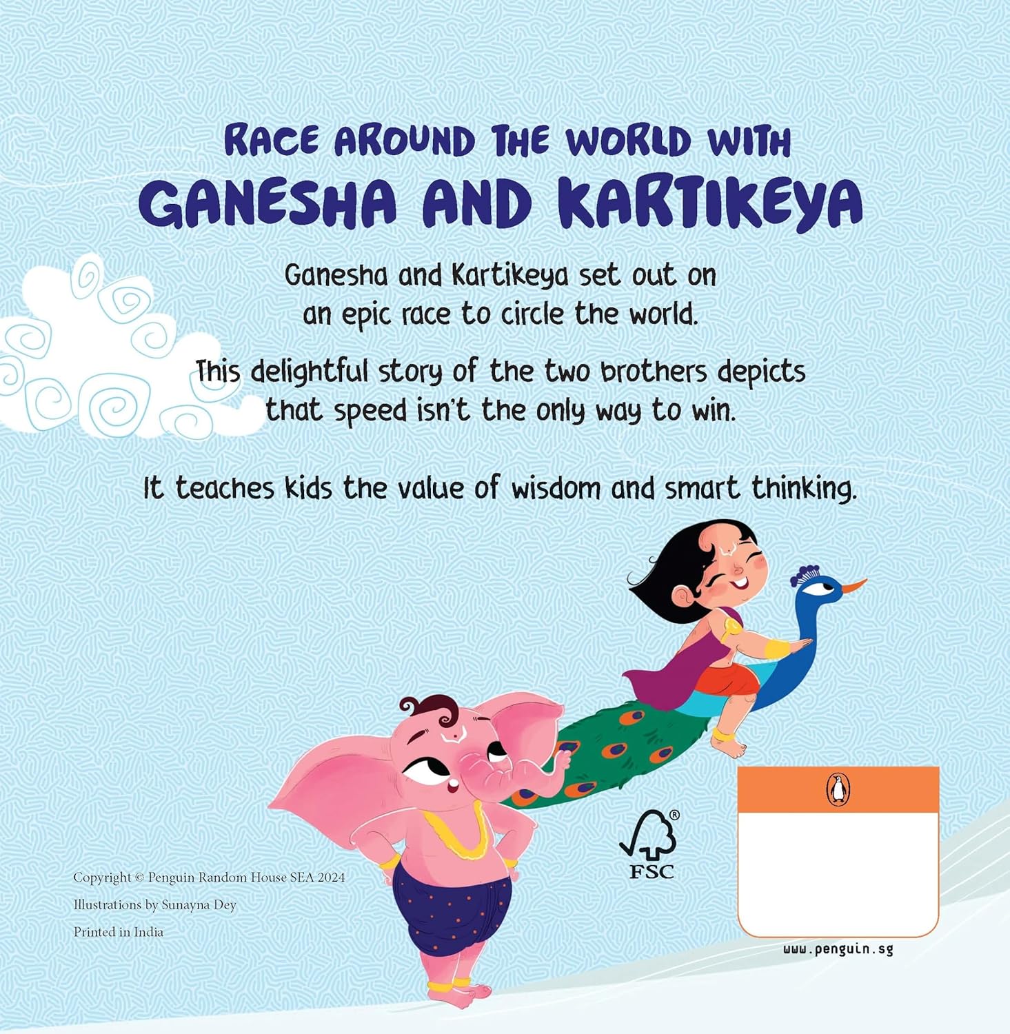 Ganesha And Kartikeya Race Around The World: Tales Of Hindu Gods And Goddesses : An Illustrated Board Book For Kids | Story Book On Ganesha And Kartikeya | Ages 5+ Penguin Early Learning Series