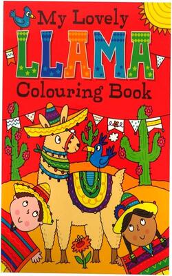 A4 'my Lovely Llama' Children's Colouring Book