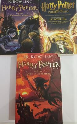 Harry Potter And The Philosophers Stone, Harry Potter And The Cursed Child - Parts One And Two: The Official Playscript Of The Original West End Production (Harry Potter Officl Playscript), Harry Potter And The Order Of The Phoenix