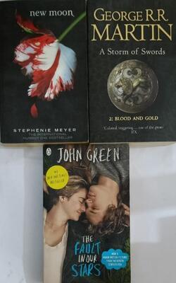 The Fault In Our Stars, New Moon, Storm Of Swords :- PAck Of 3 Books