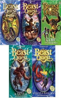Vedra And Krimon Twin Beasts Of Avantia, Arcta The Mountain Giant, Claw The Giant Monkey, Tagus The Horse Man, Sting The Scorpion Man :- Pack Of Five Books