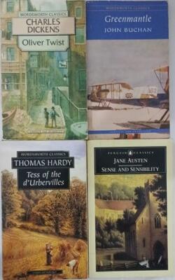 Greenmantle, Sence And Sensibility, Tess Of The Durbervilles, Oliver Twist :- Pack Of 4 Books