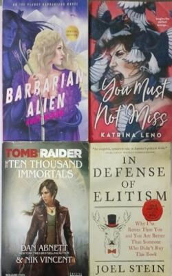 YOU MUST NOT MISS, Barbarian Alien, In Defense Of Elitism, Tomb Raider The Ten Thousand Immortals :- Pack Of 4 Books