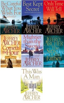 THIS WAS A MAN, Cometh The Hour, Mightier Than The Sword, The Sins Of The Father, Only Time Will Tell, Be Careful What You Wish For, Best Kept Secret :- Pack Of 7 Books