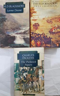 Lorna Doone, Pickwick Papers, The Reformation :- Pack Of 3 Books