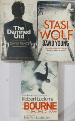 Stasi Wolf  , Robert Ludlums The Bourne Objective, Damned Utd :- Pack Of 3 Books