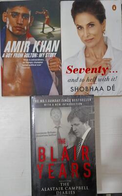 Amir Khan, Seventy . . . And To Hell With It, Blair Years :- Pack Of 3 Books