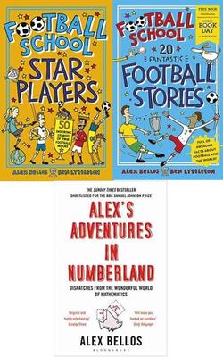 Alexs Adventures In Numberland, Football School 20 Fantastic Football Stories, Star Players, Football School :- Pack Of 3 Books