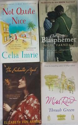 Blasphemer, The Enchanted April, Thrush Green, Not Quite Nice :- Pack Of 4 Books