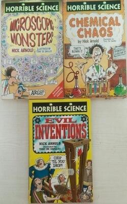 Evil Inventions, Microscopic Monsters, Chemical Chaos :- Pack Of 3 Books