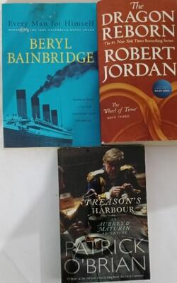 Treasons Harbour  An Auberey & Maturin Adventure Patrick O'brian, Handmaid's Tale, Feast For Crows :- Pack Of 3 Books