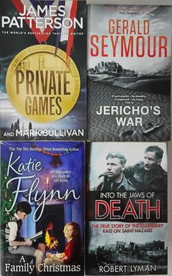 Jericho's War, Private Game, A Family Christmas, Into The Jaws Of Death :- Pack Of 4 Books
