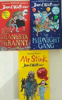Mr Stink, David Walli'ams Gangsta Granny, The Midnight Gang :- Pack Of 3 Books