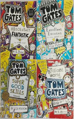 Tom Gates: Super Good Skills (Almost...), Tom Gates Is Absolutely Fantastic [at Some Things] (Tom Gates, #5), The Brilliant World Of Tom Gates, Excellent Excuses (And Other Good Stuff):- Pack Of 4 Books