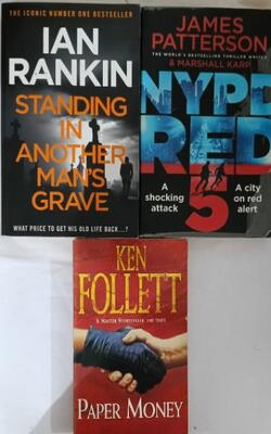 Paper Money, Standing In Another Mans Grave, NYPD Red 5 :- Pack Of 3 Books