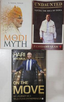 UNDAUNTED - SAVING THE IDEA OF INDIA, On The Move, Modi Myth :- Pack Of 3 Books
