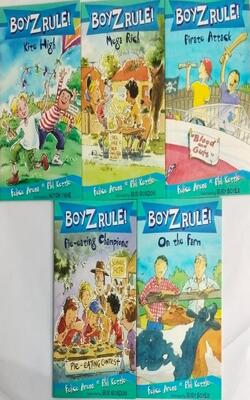 Boyz Rule 24: Pirate Attack, Boyz Rule 26: Mega Rich, Boyz Rule 27: Kite High, Boyz Rule 25: Pie Eating Champion, Boyz Rule 23: On The Farm :- Pack Of 5 Books