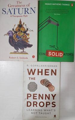 The Consolidators, When The Penny Drops , The Greatness Of Saturn:- Pack Of 3 Books