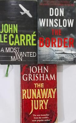 The Runaway Jury, A Most Wanted Man, The Border :- Pack Of 3 Books