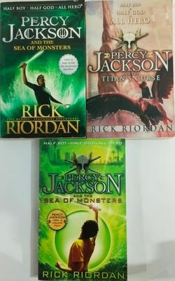 Percy Jackson And The Sea Of Monsters, Percy Jackson And The Sea Of Monsters, Percy Jackson And The Titans Curse :- Pack Of 3 Books