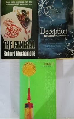 Deception , Junk, Cherub 10: The General :- Pack Of 3 Books