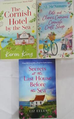 The Cornish Hotel By The Sea, KATE AND CLARA CURIOUS CORNISH CRAFT SHOP, Secrets At The Last House Before The Sea :- Pack Of 3 Books
