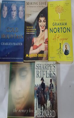Memory Box, Sharpes Rifles, Cold Mountain, A Keeper, Making Love: A Conspiracy Of The Heart :- Pack Of 5 Books