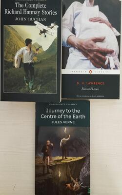 Sons And Lovers, Journey To The Centre Of The Earth, The Complete Richard Hannay Stories :-Pack Of 3 Books