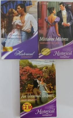 A Perilous Attraction, An Unusual Bequest, Mistaken Mistress :- Pack Of 3 Books